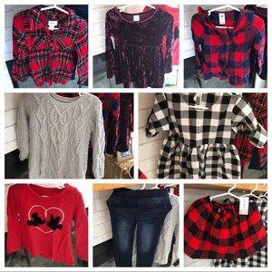 GIRLS 3T Christmas Lot (plaids&winter clothes)